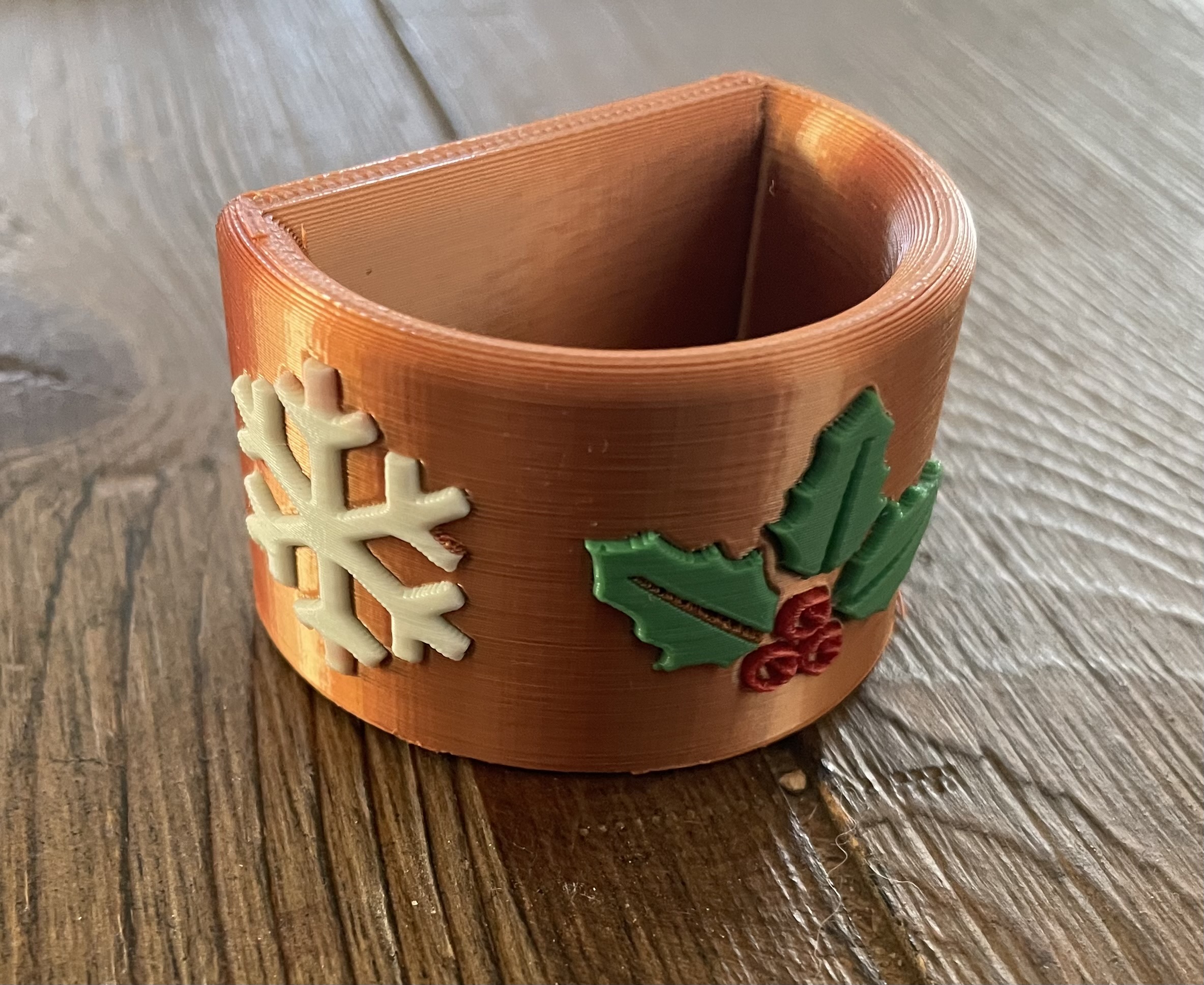 Christmas Napkin Ring by BootStrap | Download free STL model ...