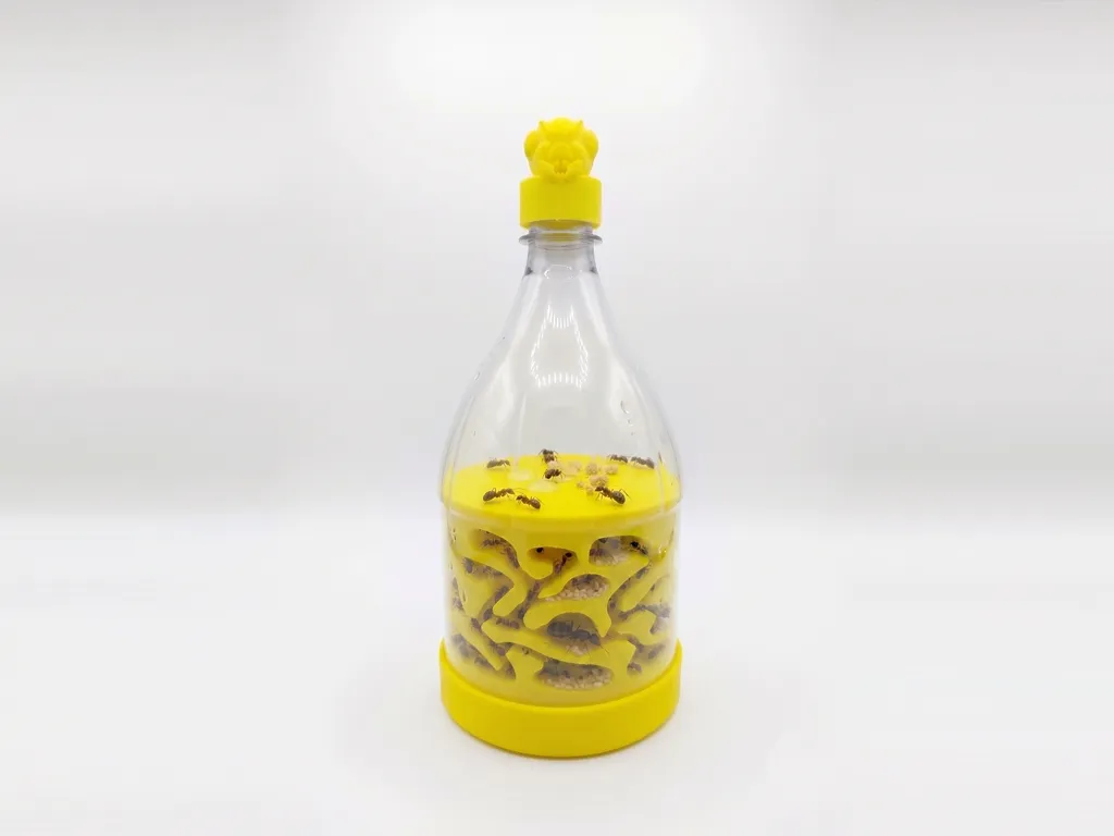 DIY PET Bottle Ant Farm Core with Ant Head Cap (Educational 360