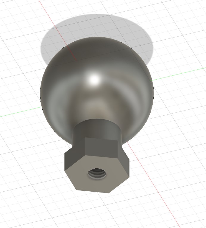 RAM Mount 1" Ball 5mm x .8 Internal Thread