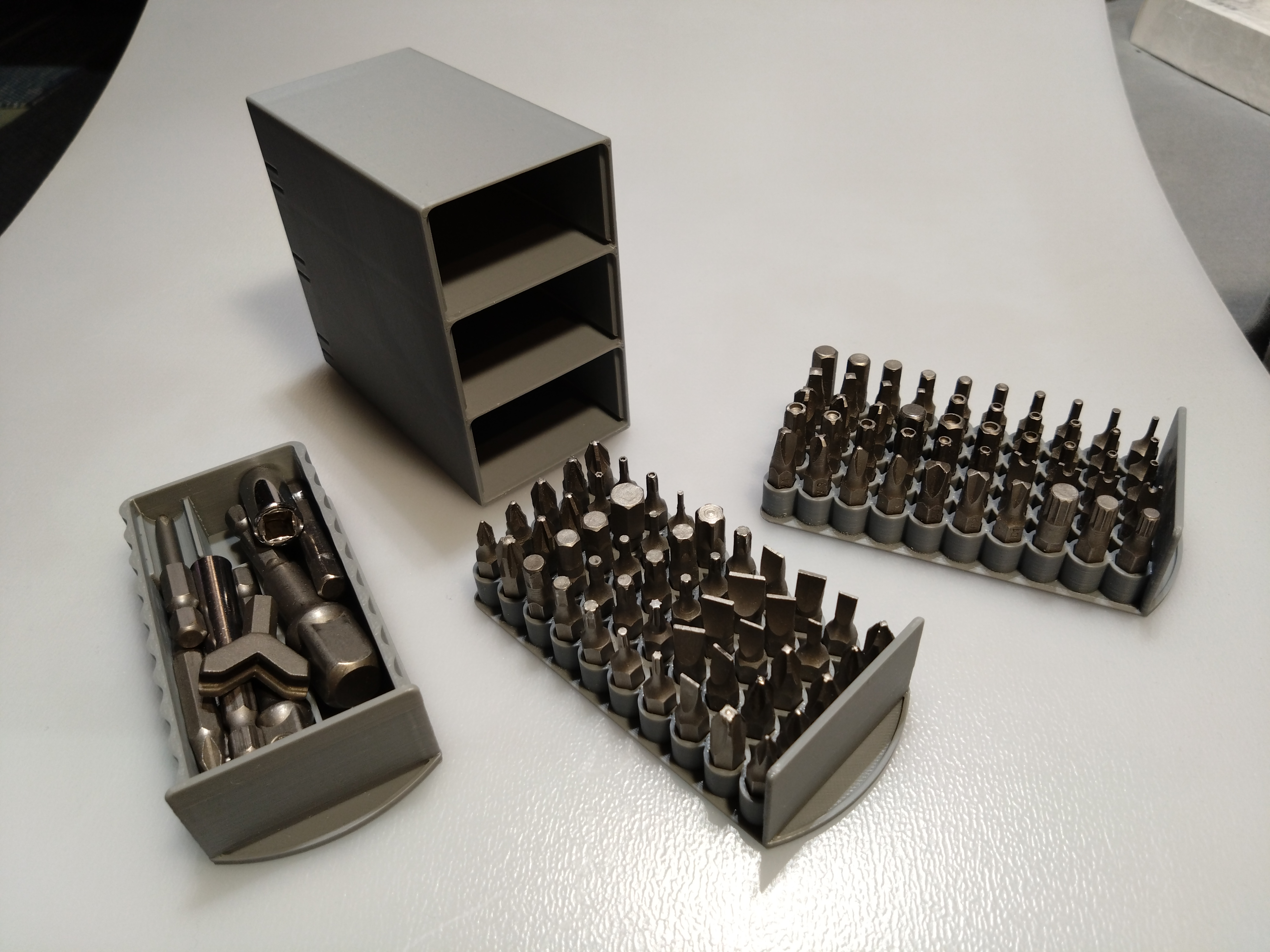 Hex bit storage drawer