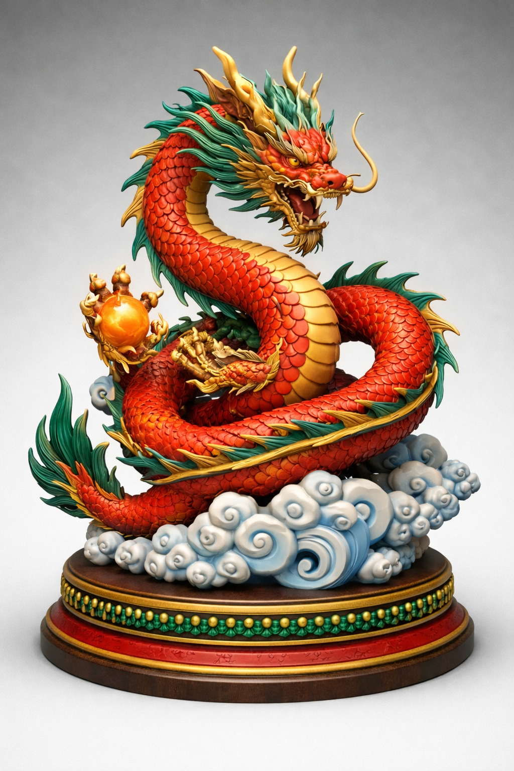 Celestial Dragon with Pearl