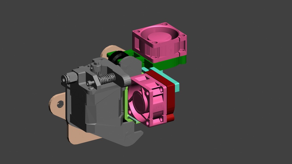 40mm Fan Clip mount for X Stepper Motor and Extruder Motor by ...