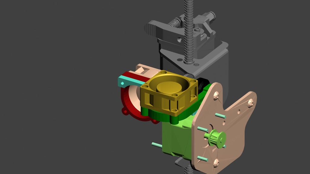 40mm Fan Clip mount for X Stepper Motor and Extruder Motor by ...