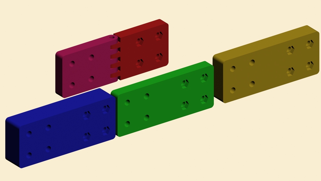 4040 extrusion Dual V Slot 100mm Extension Blocks and Hinge by