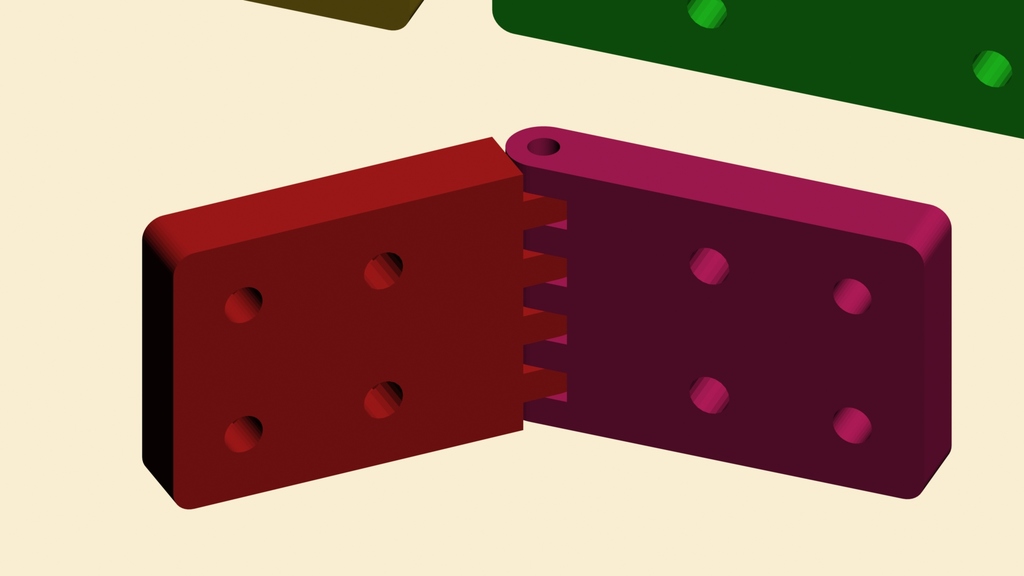 4040 extrusion Dual V Slot 100mm Extension Blocks and Hinge by