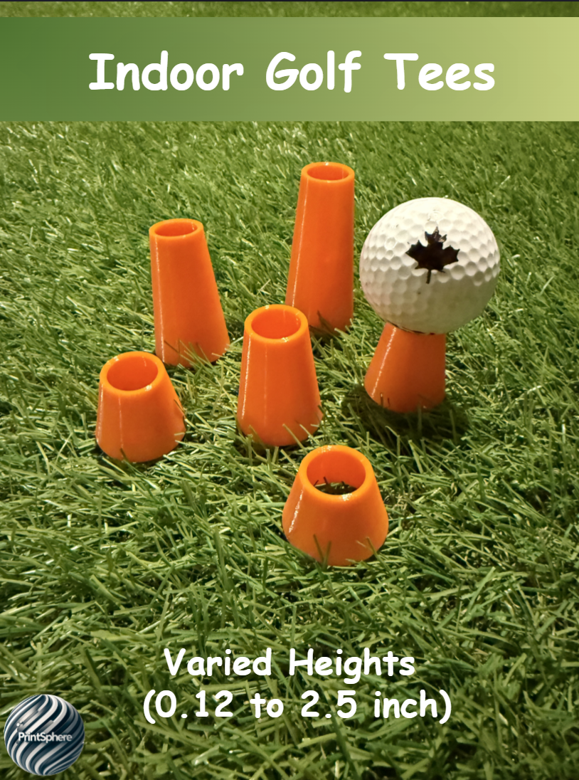 Golf - Indoor Golf Tees - varied heights