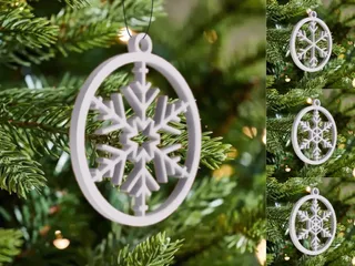 25 Mini snowflake collection with hanging loop / Kolekce malých