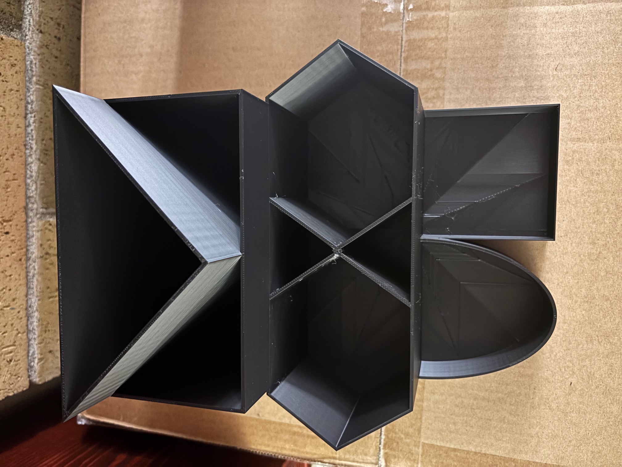 Tiered Geometric Desk Organizer