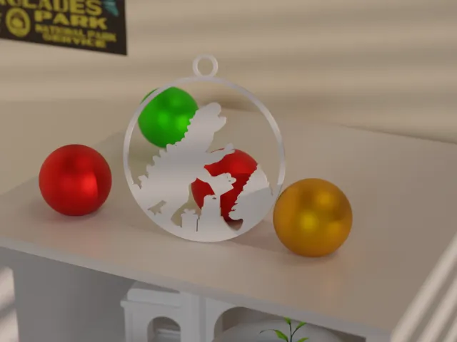 Godzilla Holiday Ornament - Hanging Ornament