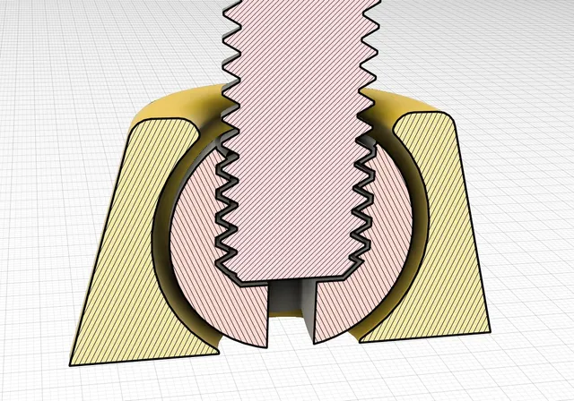 Articulated ball joint Foot end bearing for M6 threaded bar