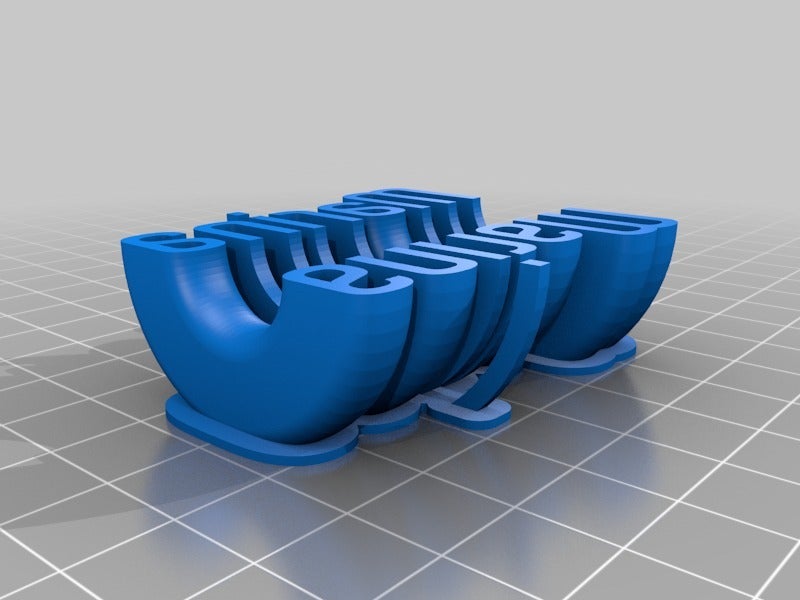 Round Text Sculpture by Makkuro | Download free STL model | Printables.com