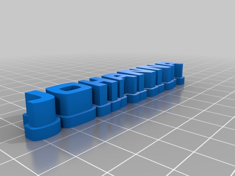 Customizable 3D name plate by Makkuro | Download free STL model ...