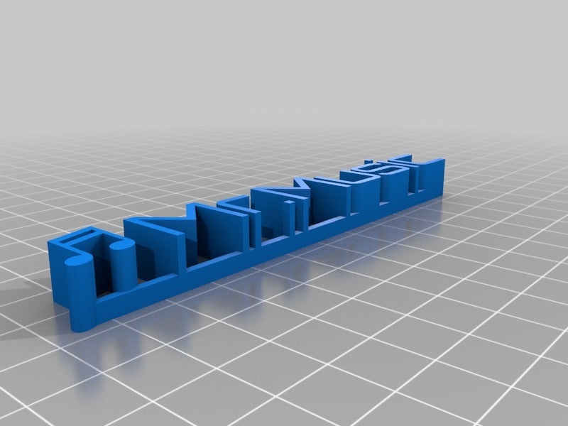 Customizable 3D name plate by Makkuro | Download free STL model ...