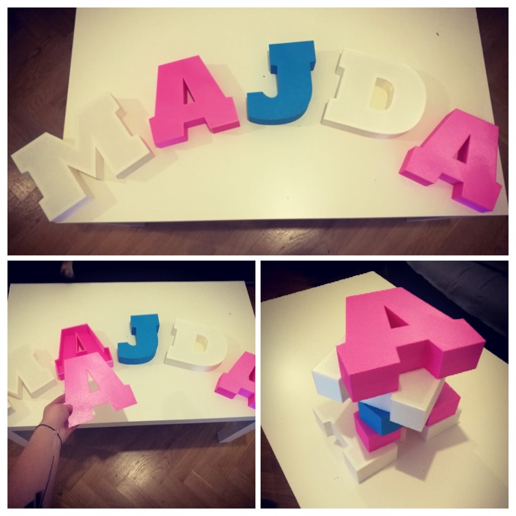 Miniatura 3 do modelo 3D Customizable text box with lid