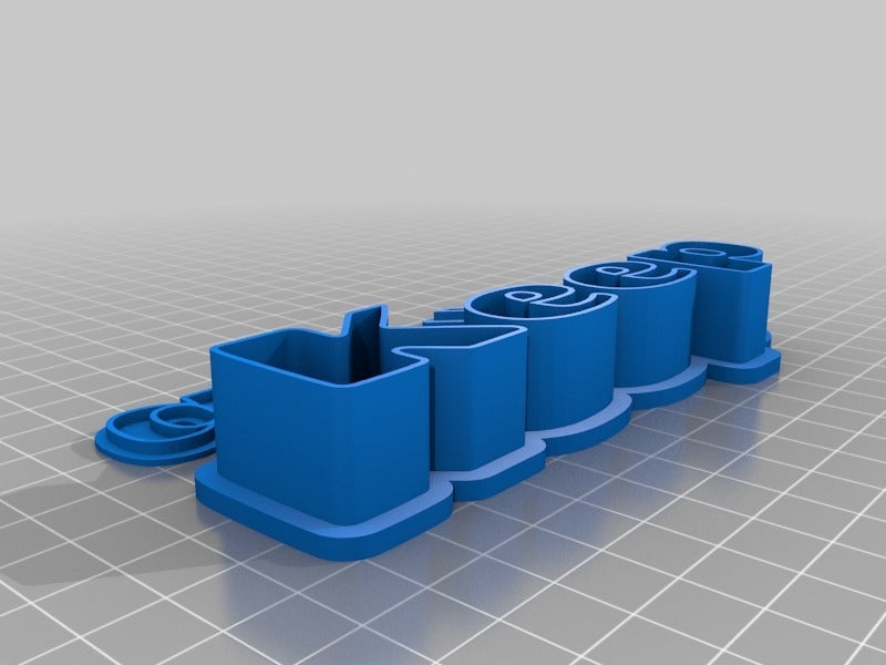 Miniatura 6 do modelo 3D Customizable text box with lid
