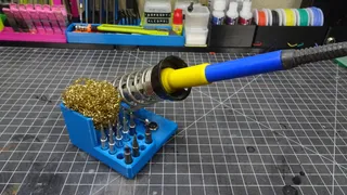 Gridfinity Spring Soldering iron Stand W/ Tips