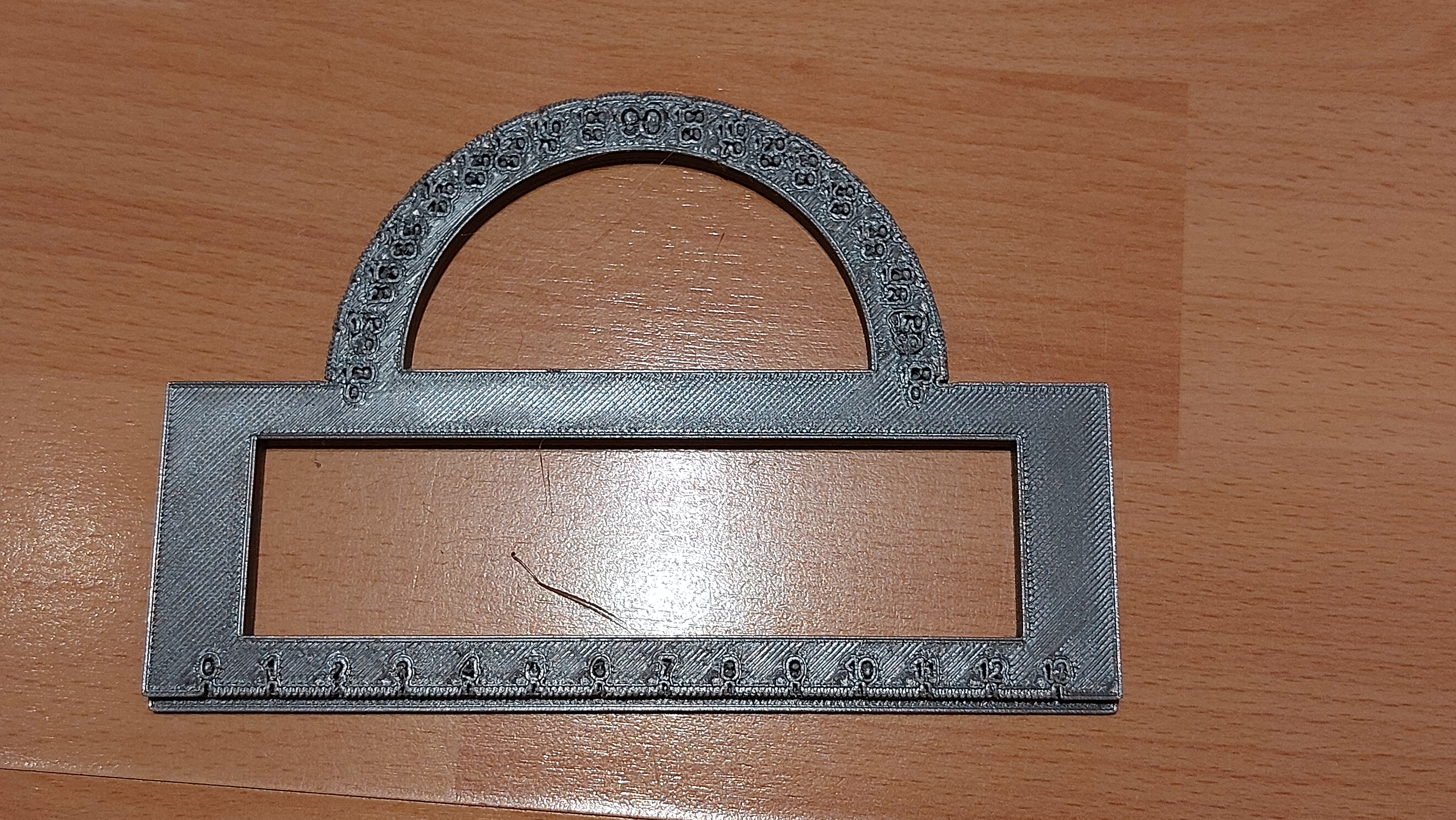 Simple ruler with a protractor — miniatura 3