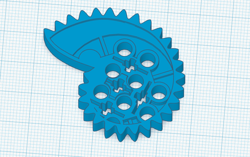 Lego Fibonacci gear 27 teeth