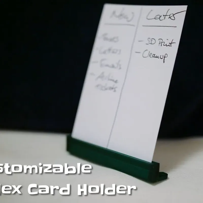 Index Card Holder by ReyMaker, Download free STL model