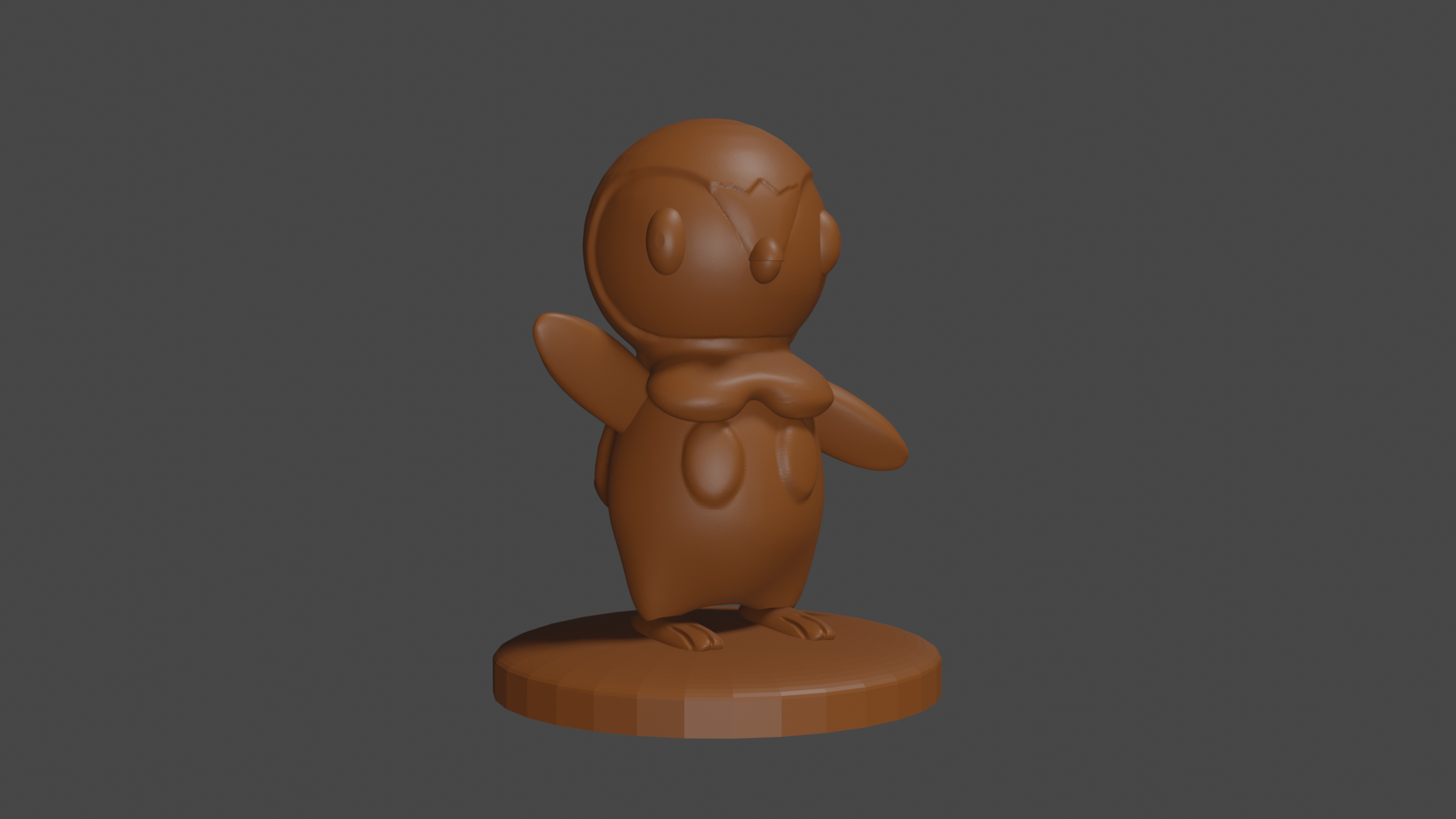 Pokemon inspired, Piplup, Tabletop DnD miniature