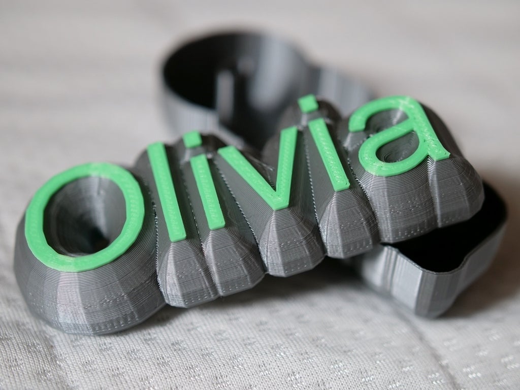 Miniatura 2 do modelo 3D Customizable text box III