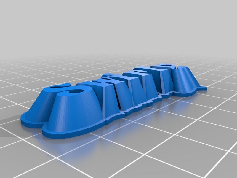 Miniatura 3 do modelo 3D Chamfered text
