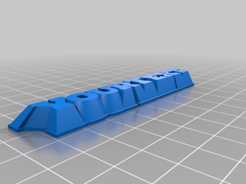 Miniatura 4 do modelo 3D Chamfered text