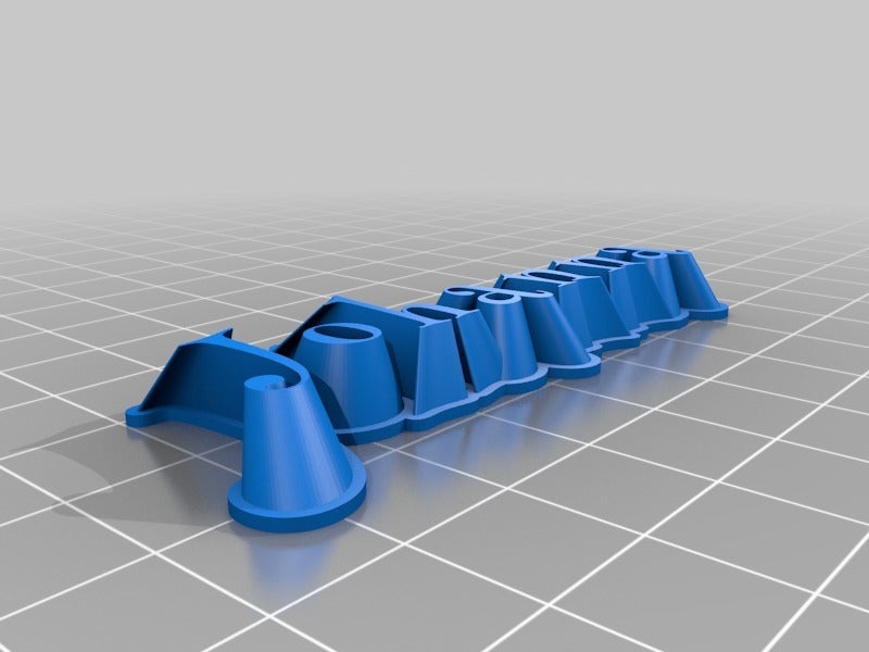 Miniatura 6 do modelo 3D Chamfered text