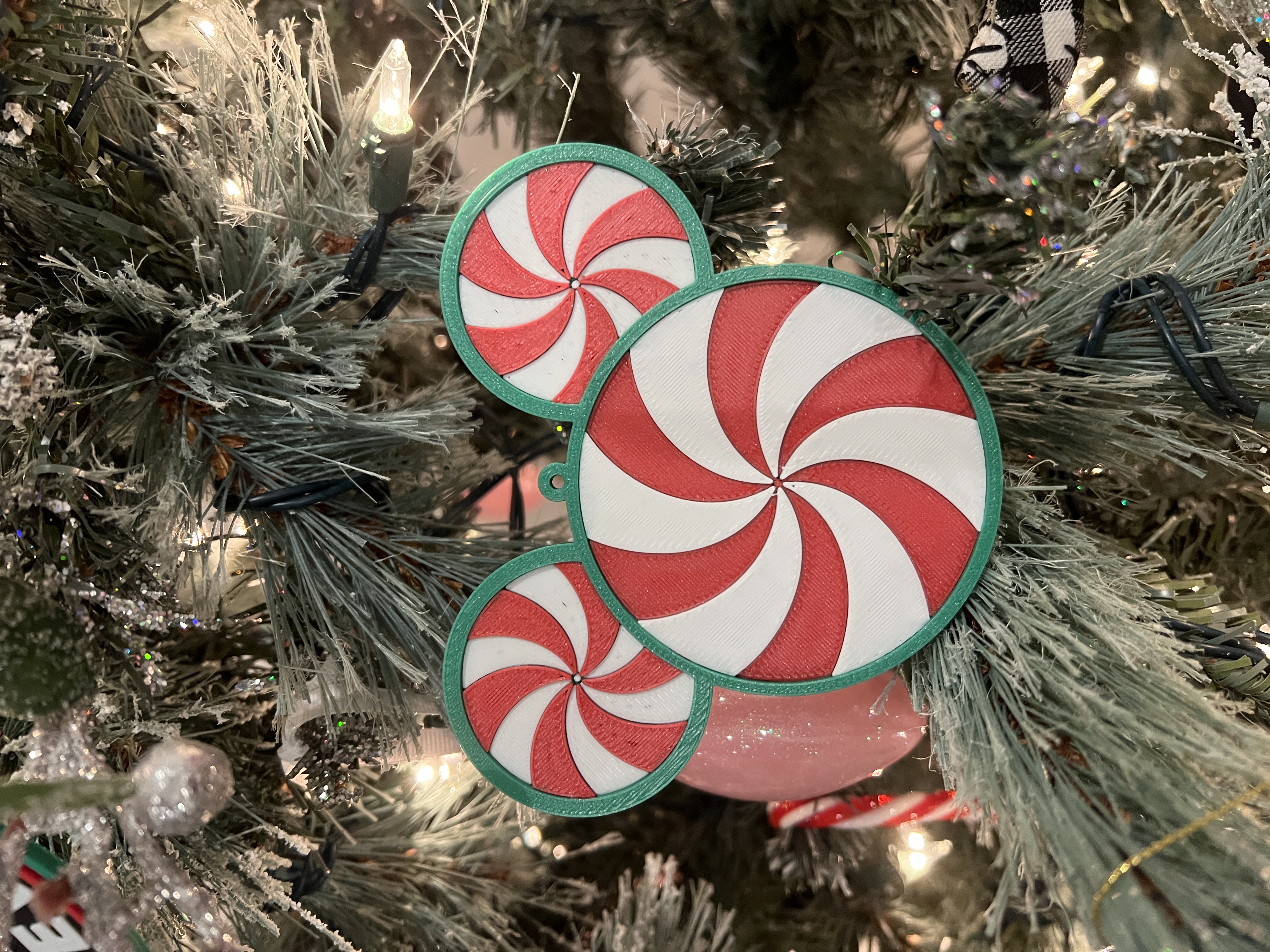 Ornament - Candy Cane Mouse [Multi Color]