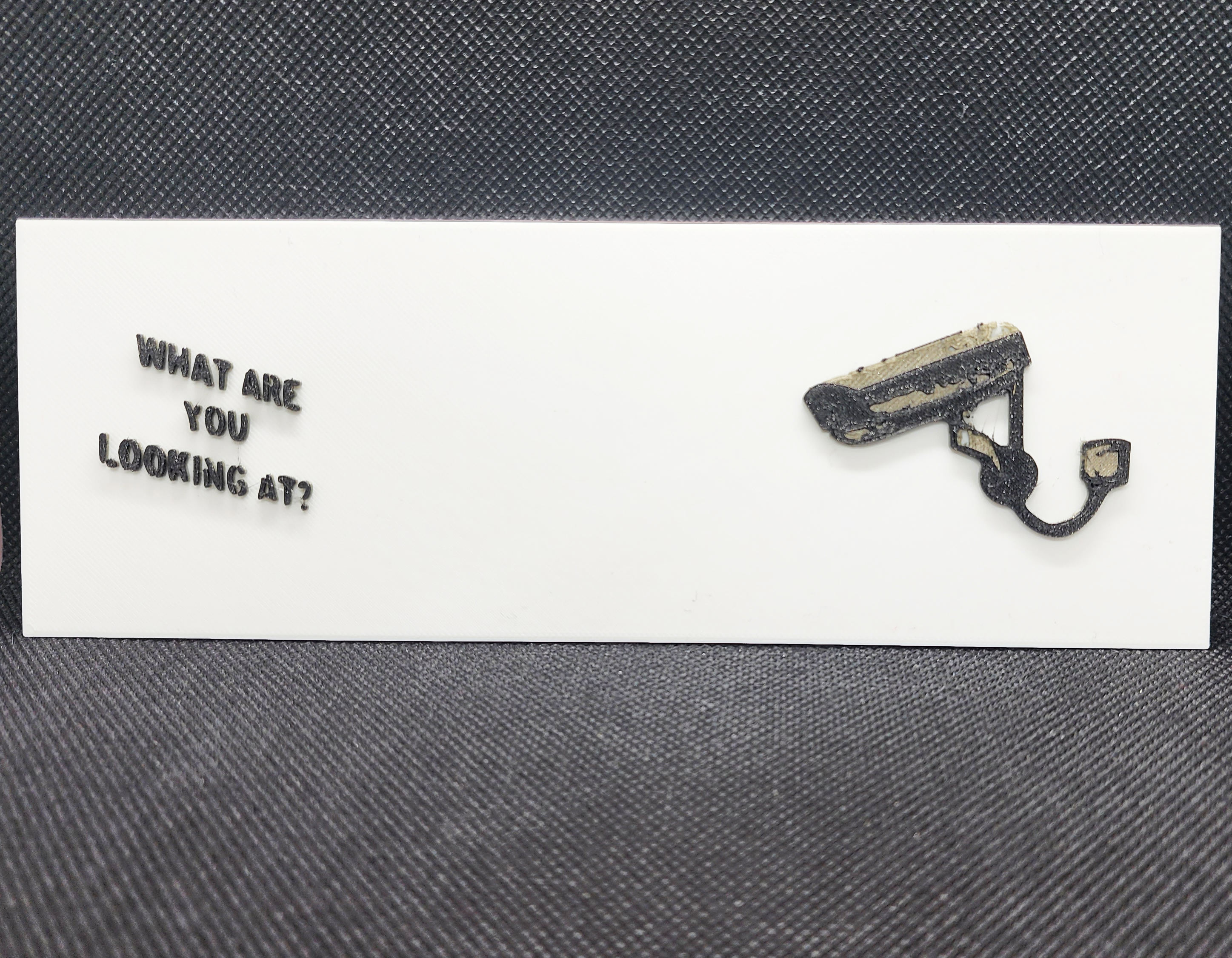 Banksy's What Are You Looking At? - 3 Color w/filament changes (1 at a time)