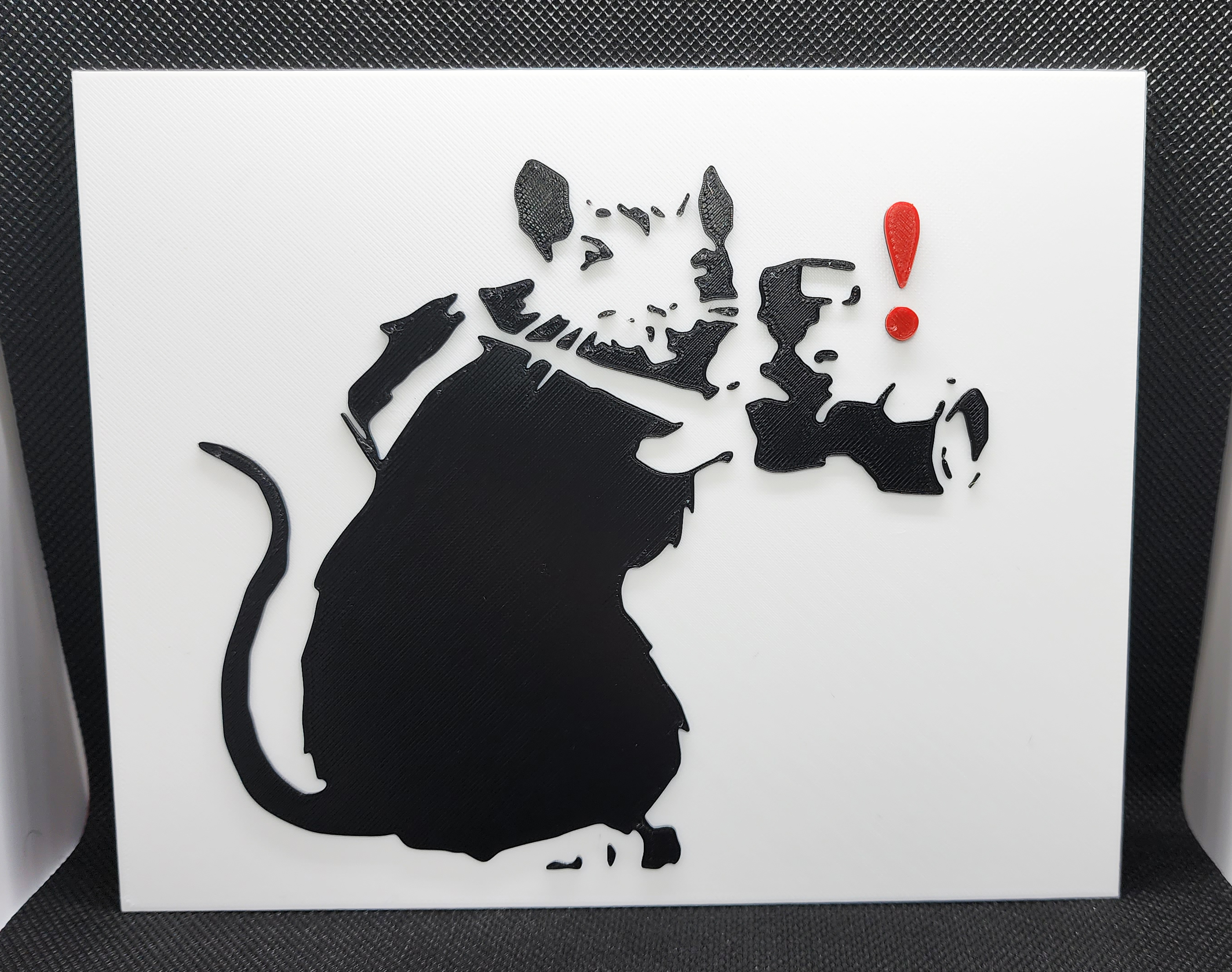Banksy's Paparazzi Rat - 3 Color w/filament changes (1 at a time)