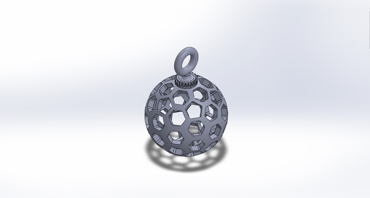 Honeycomb Pattern Christmas Tree Ornament by LinearIce Download free