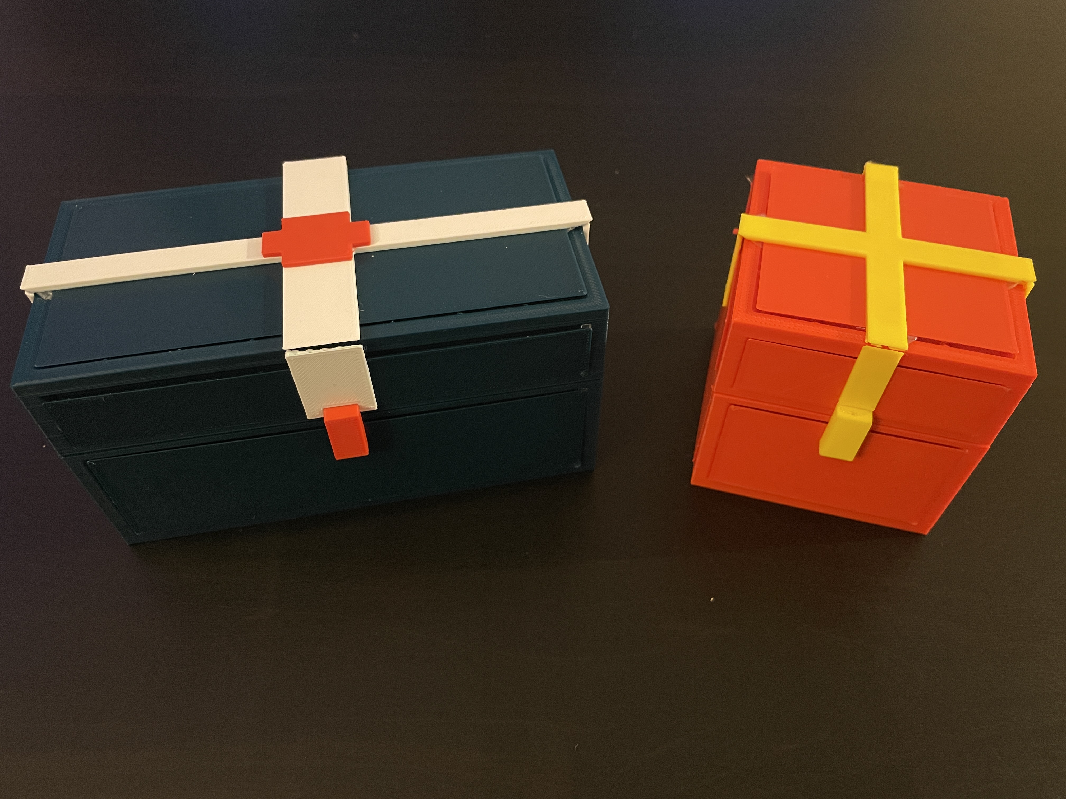 Minecraft Chest Christmas Skin Panels Single and Double