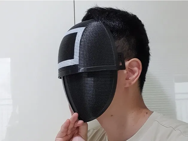Squid Games Solider Mask 3個 🦑 Squid Game Soldier/Guard Mask・ STL File for ・Cults