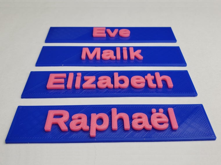 Nameplate by Makkuro | Download free STL model | Printables.com