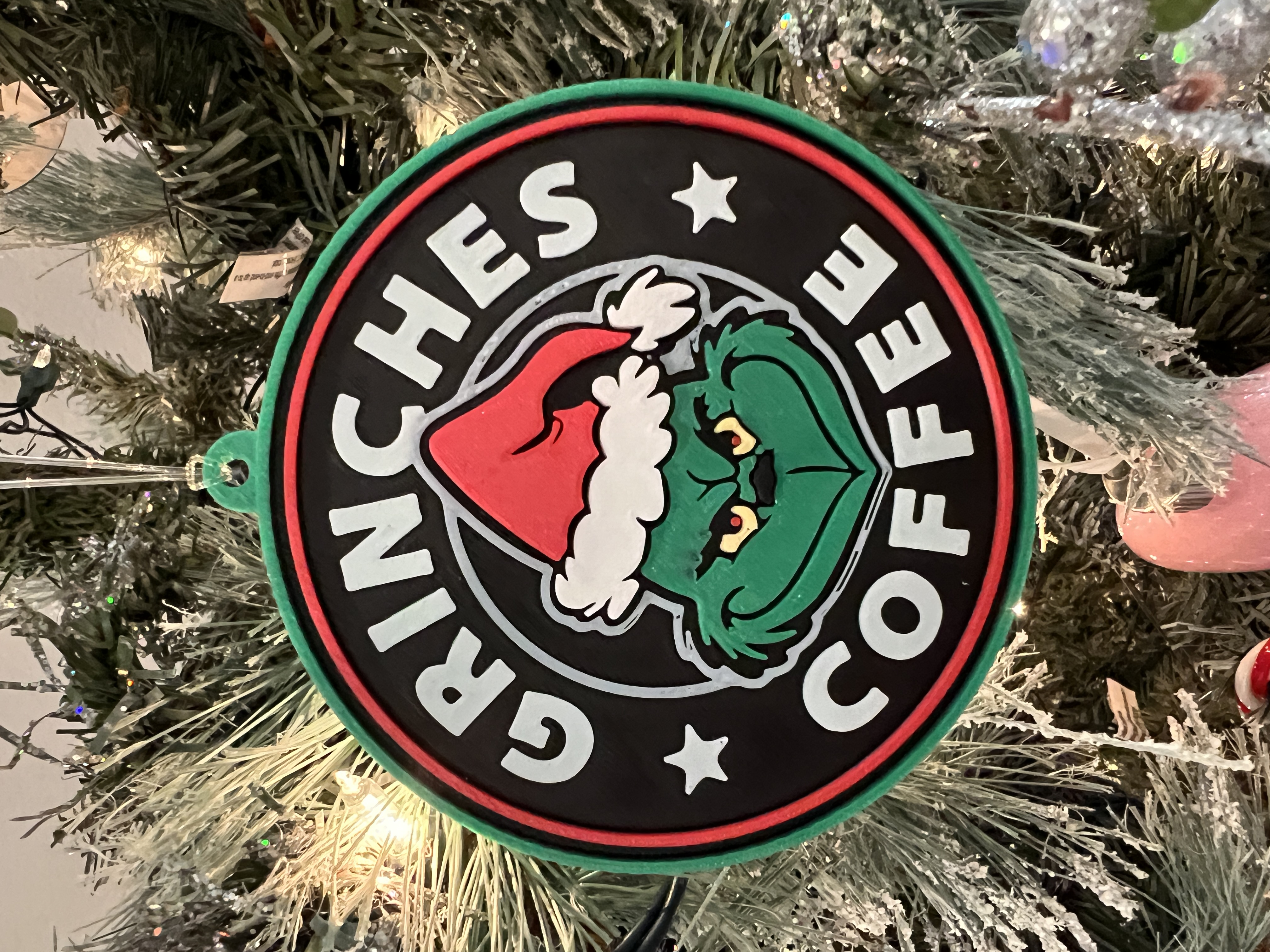 Santa Grinch Break The Wall 3D Coffee Cup - Printing Ooze