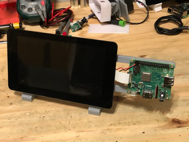Raspberry Pi 7" Touchscreen Desk stand