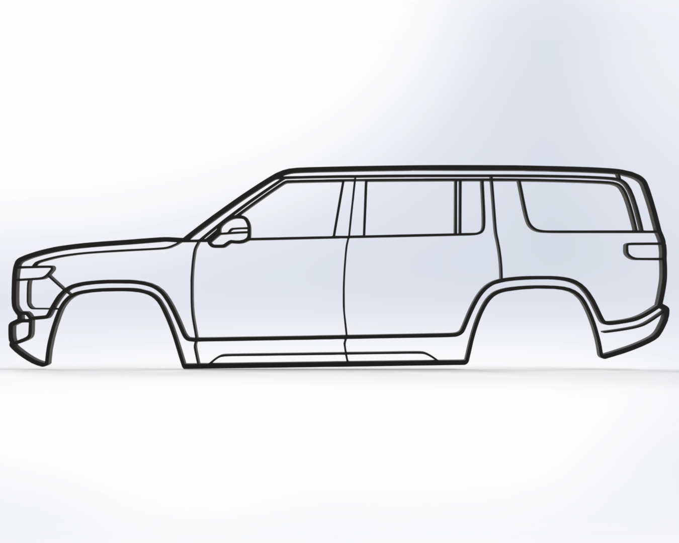 Rivian R1S Wall Art