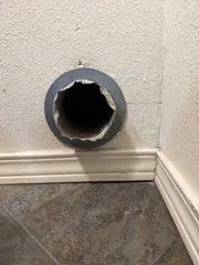 Dryer vent flange