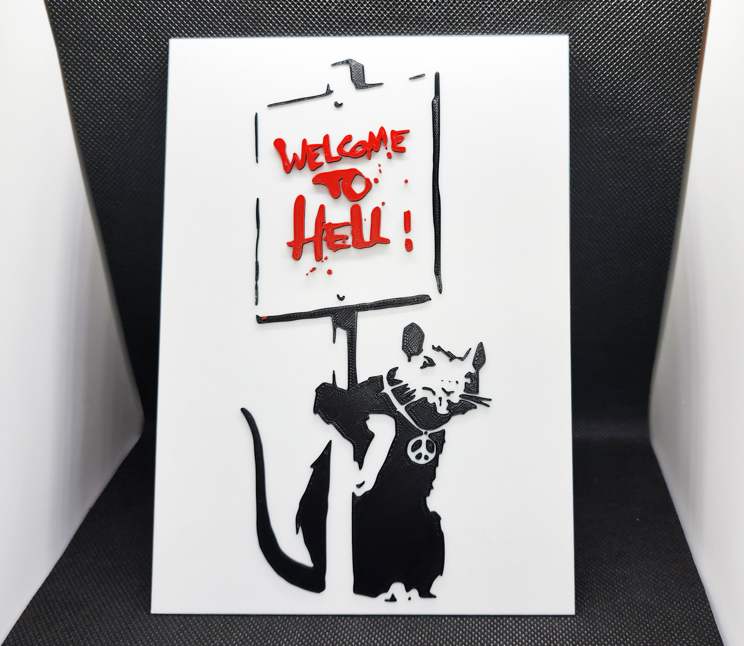Banksy's Welcome to Hell - 3 Color w/filament changes (1 at a time)