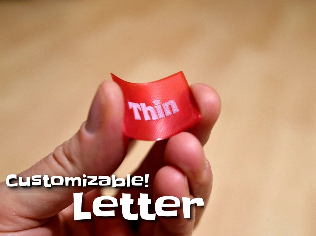 Customizable "paper" letter
