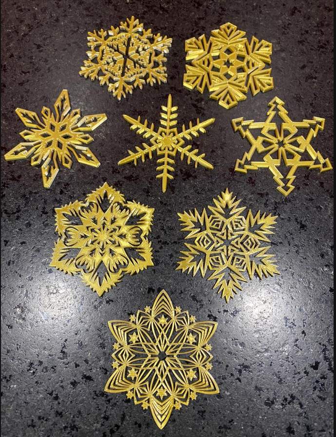 Christmas snowflakes - Flocons de Noël