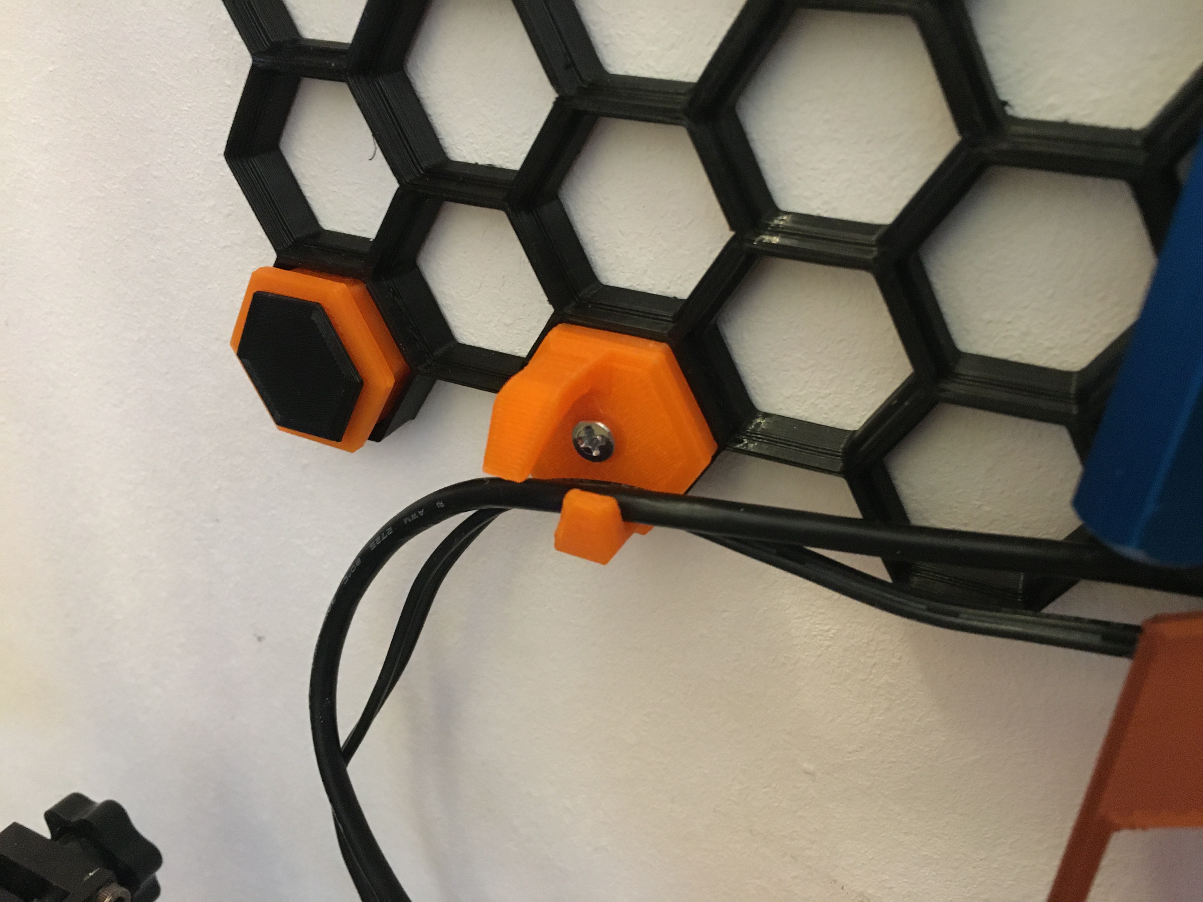 Cable Management Honeycomb Storage Wall By JRosello Download Free STL