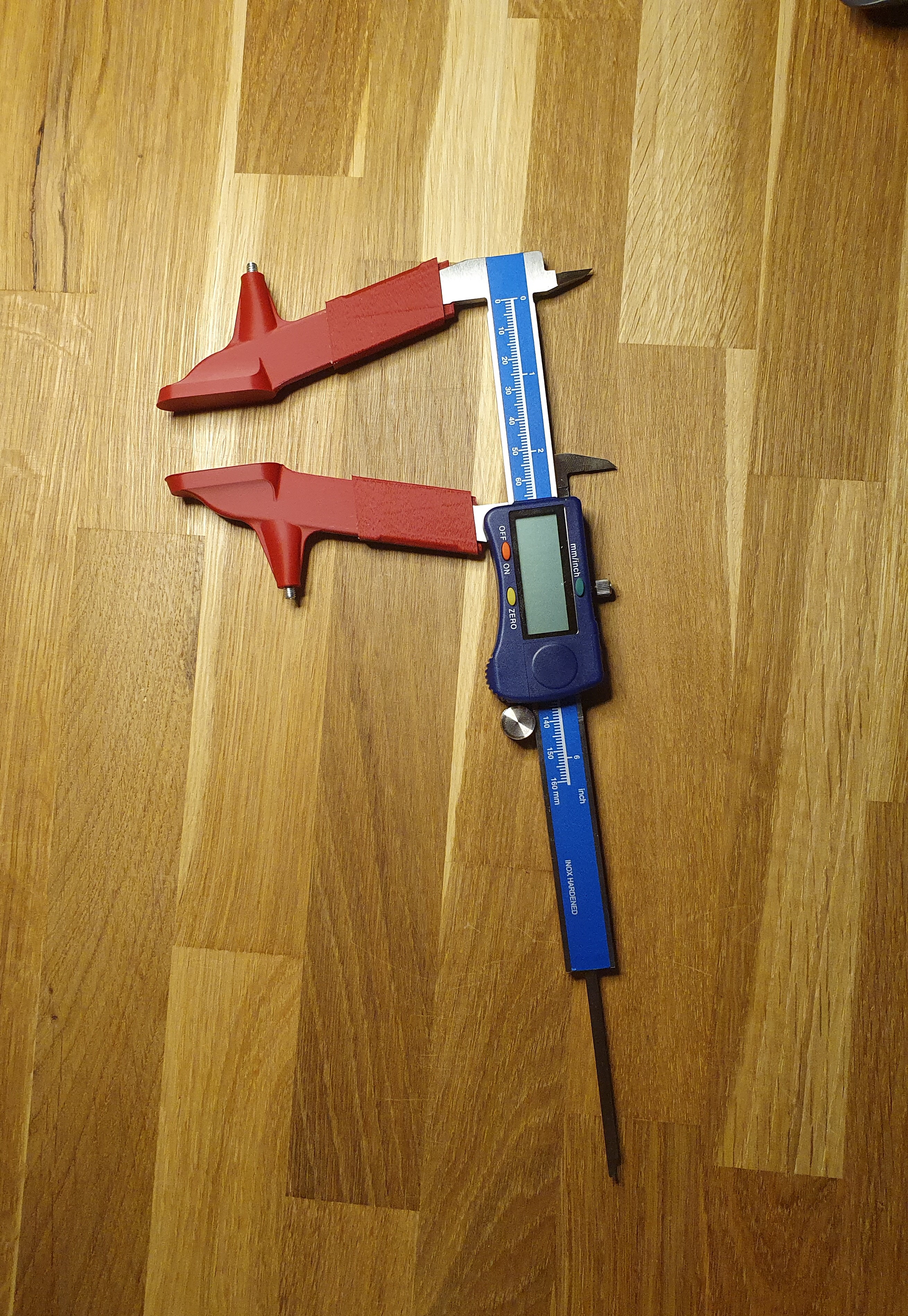 Long adapter for caliper jaws