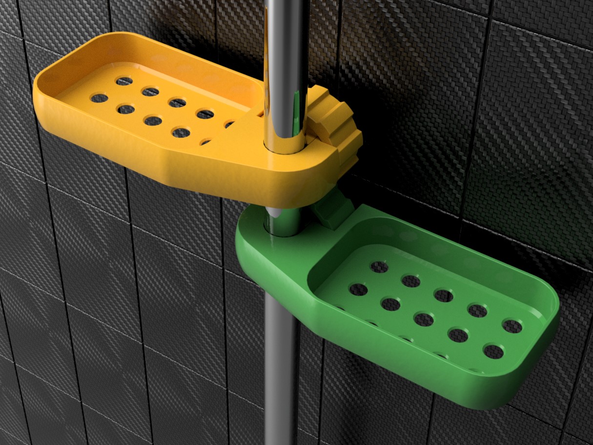 Sturdy soap and shampoo dish for your shower