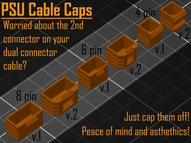 PC PSU Cable Cap for CPU EPS/PCI-E connectors