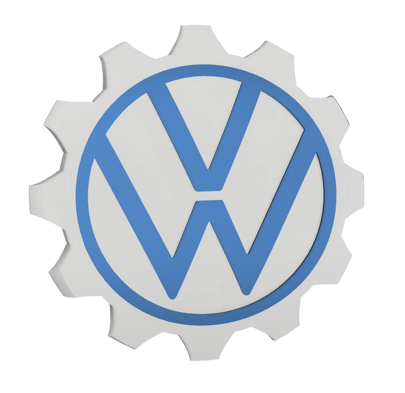 GB : Logo Volkswagen for multicolors / FR: Logo Volkswagen pour multicouleurs