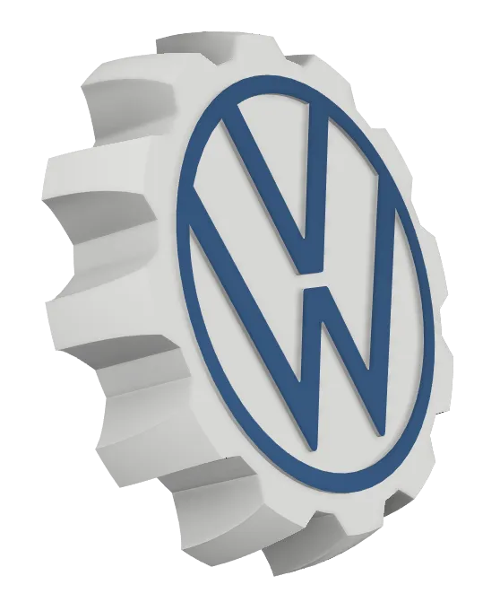 GB : Logo Volkswagen / FR : Logo Volkswagen by Arash68, Download free STL  model