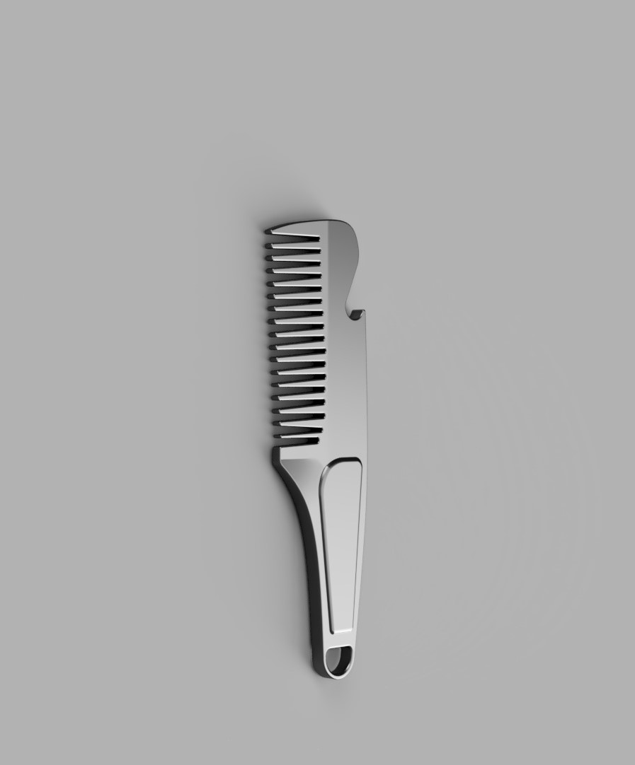Miniatura 2 do modelo 3D Mini Beard Comb