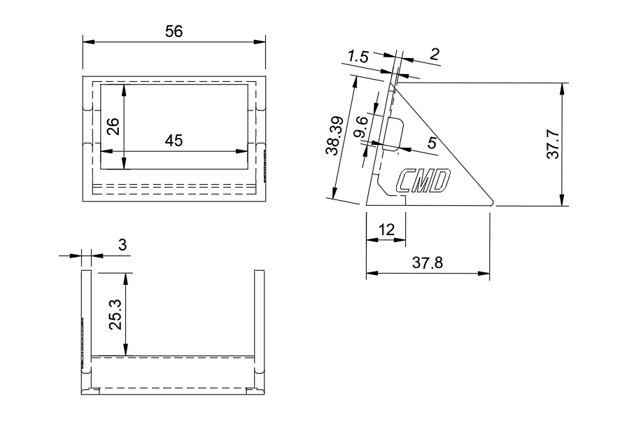 Miniatura 2 do modelo 3D Simple hygrometer stand
